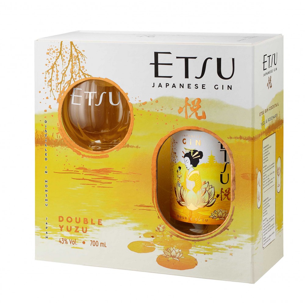 Etsu Double Yuzu Japanese Gin + 1 Glass